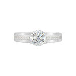Bague Solitaire Mercan Argent Blanc Oxyde De Zirconium - Bijoux fantaisie Femme | Marc Orian