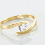 Bague Solitaire Camilia Or Jaune Oxyde De Zirconium - Solitaires Femme | Marc Orian
