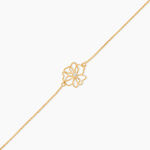 Bracelet Floraison Dor&eacute;e Or Jaune Oxyde De Zirconium - Bracelets cha&icirc;nes Femme | Marc Orian