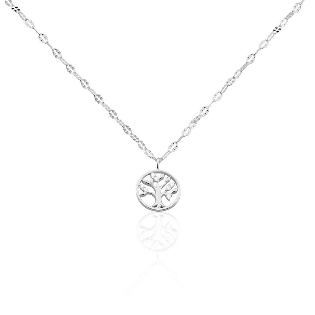 Collier Larrie Argent Oxyde De Zirconium - Colliers avec pierres Femme | Marc Orian