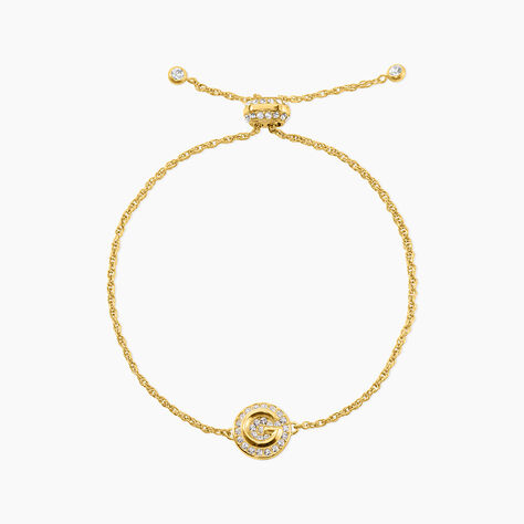 Bracelet Guess G Crystal Acier Jaune Oxyde De Zirconium - Bracelets Medailles Femme | Marc Orian