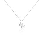 Collier Oran Or Blanc Diamant - Colliers avec pierres Femme | Marc Orian