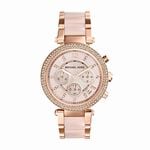 Montre Michael Kors Parker Chrono Rose - Montres &eacute;tanches Femme | Marc Orian