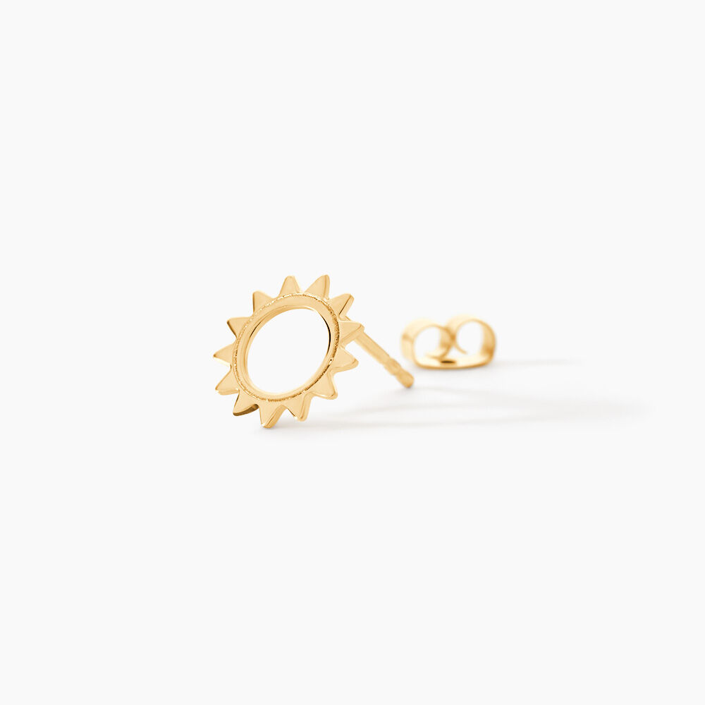 Boucles D'oreilles Puces Louki Or Jaune - Puces Femme | Marc Orian