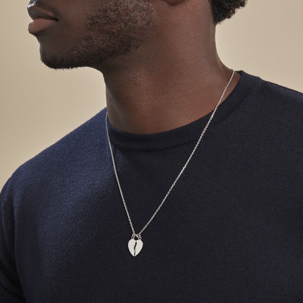 Pendentif Axelia Argent Blanc - Bijoux personnalisés Unisex | Marc Orian