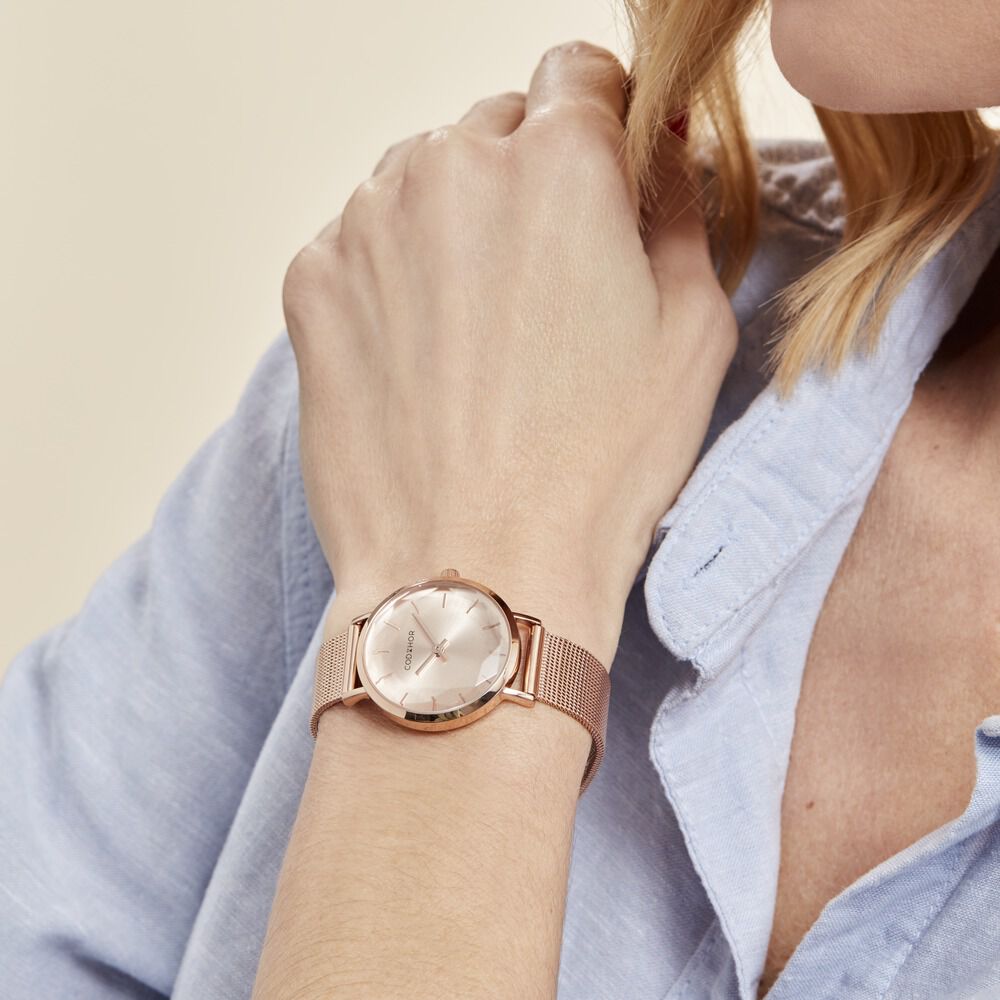 Montre Codhor Elsa Doré Rose - Montres classiques Femme | Marc Orian