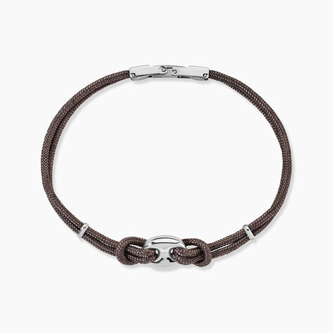 Bracelet Fabrice Acier Blanc - Bracelets cordons Homme | Marc Orian