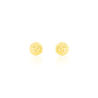 Boucles D'oreilles Puces Fidelia Boule Diamantee Or Jaune