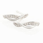 Boucles D'oreilles Puces Emma Or Blanc Diamant - Puces Femme | Marc Orian