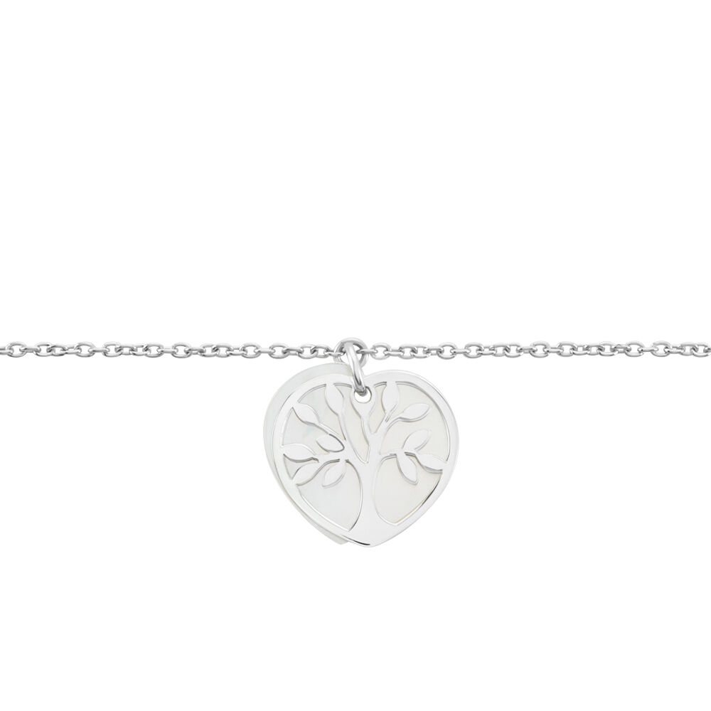 Bracelet Argent Blanc Vitto Nacre - Bracelets chaînes Femme | Marc Orian