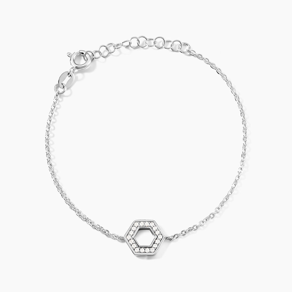 Bracelet Noely Argent Blanc Oxyde De Zirconium - Bracelets fantaisie Femme | Marc Orian