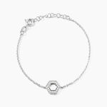 Bracelet Noely Argent Blanc Oxyde De Zirconium - Bracelets fantaisie Femme | Marc Orian
