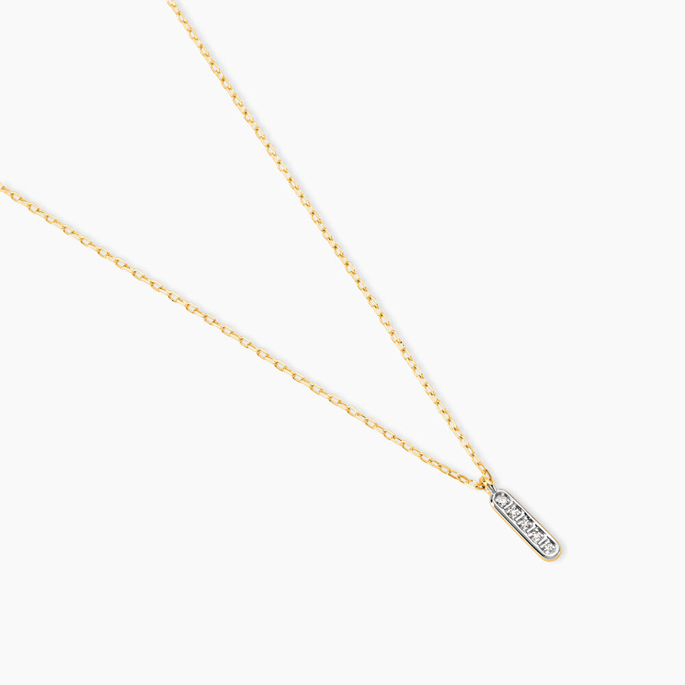 Collier Rosalin Or Jaune Diamant - Colliers avec pierres Femme | Marc Orian