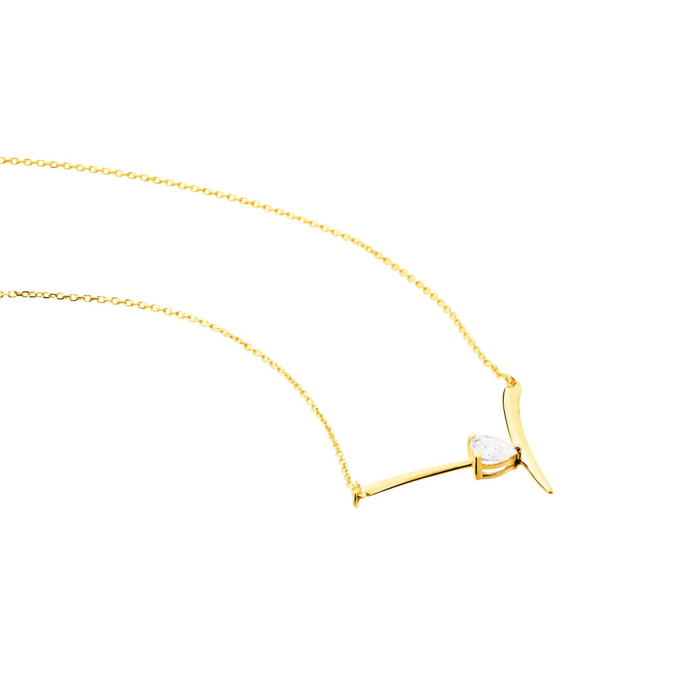 Collier Valeriana Or Jaune Oxyde De Zirconium - Colliers avec pierres Femme | Marc Orian