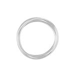 Alliance Filipine Demi Jonc Classique Argent Blanc - Alliances classiques Famille | Marc Orian