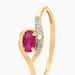 Bague Emotion Or Jaune Rubis Diamant - Bagues vintage Femme | Marc Orian