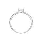 Bague Dayna Or Blanc Oxyde De Zirconium - Solitaires Femme | Marc Orian