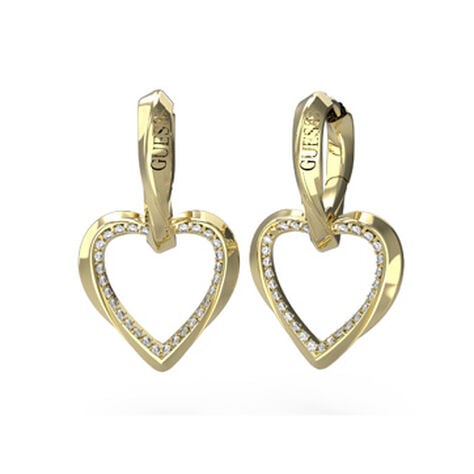 Cr&eacute;oles Guess Mon Amour Acier Jaune Oxyde De Zirconium - Cr&eacute;oles Femme | Marc Orian