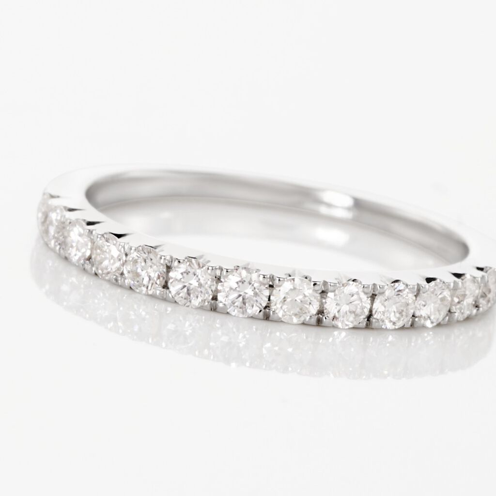 Alliance Pristina Or Blanc Diamant - Alliances Femme | Marc Orian