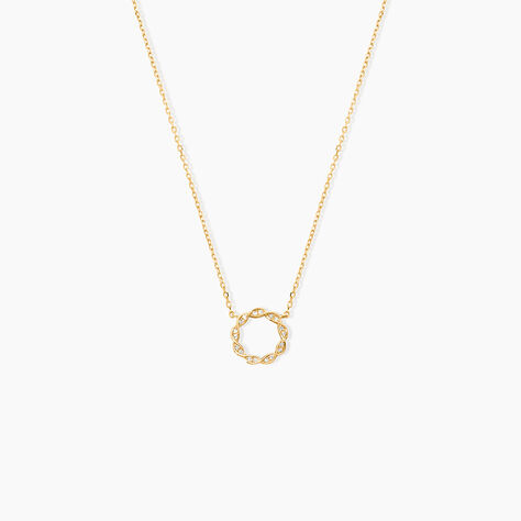 Collier Or Jaune Adino Diamants - Colliers avec pierres Femme | Marc Orian