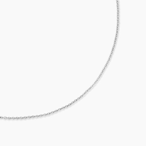 Chaîne Ilda Maille Forçat Limee Or Blanc - Chaines Femme | Marc Orian