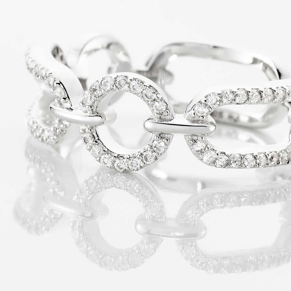 Bague Ela Argent Blanc Oxyde De Zirconium - Bijoux fantaisie Femme | Marc Orian