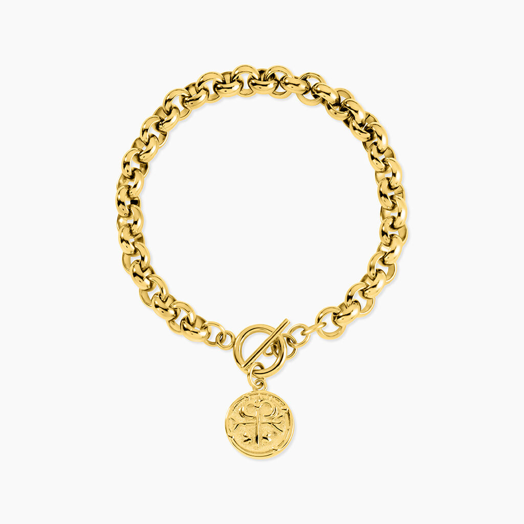 Bracelet Lexie Acier Jaune - Bracelets cha&icirc;nes Femme | Marc Orian
