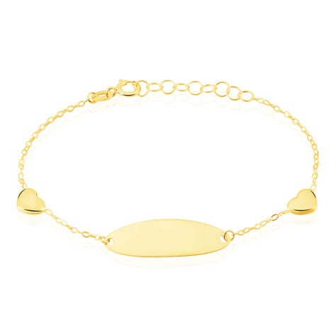 Bracelet Identité Gaspardine Maille Forçat Or Jaune - Gourmettes Enfant | Marc Orian