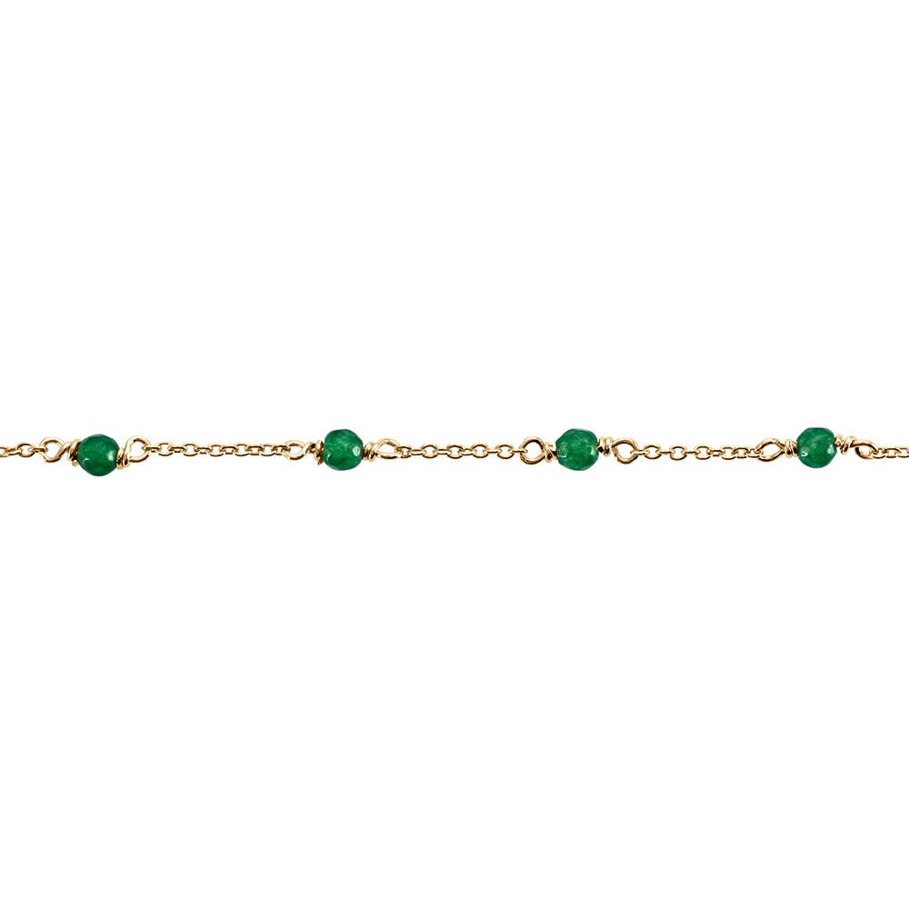 Bracelet Calliope Plaqué Or Doré Agate - Bracelets chaînes Femme | Marc Orian