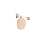 Bijoux D'oreilles Aleksandra Argent Rose Oxyde De Zirconium - Piercings d'oreilles Femme | Marc Orian