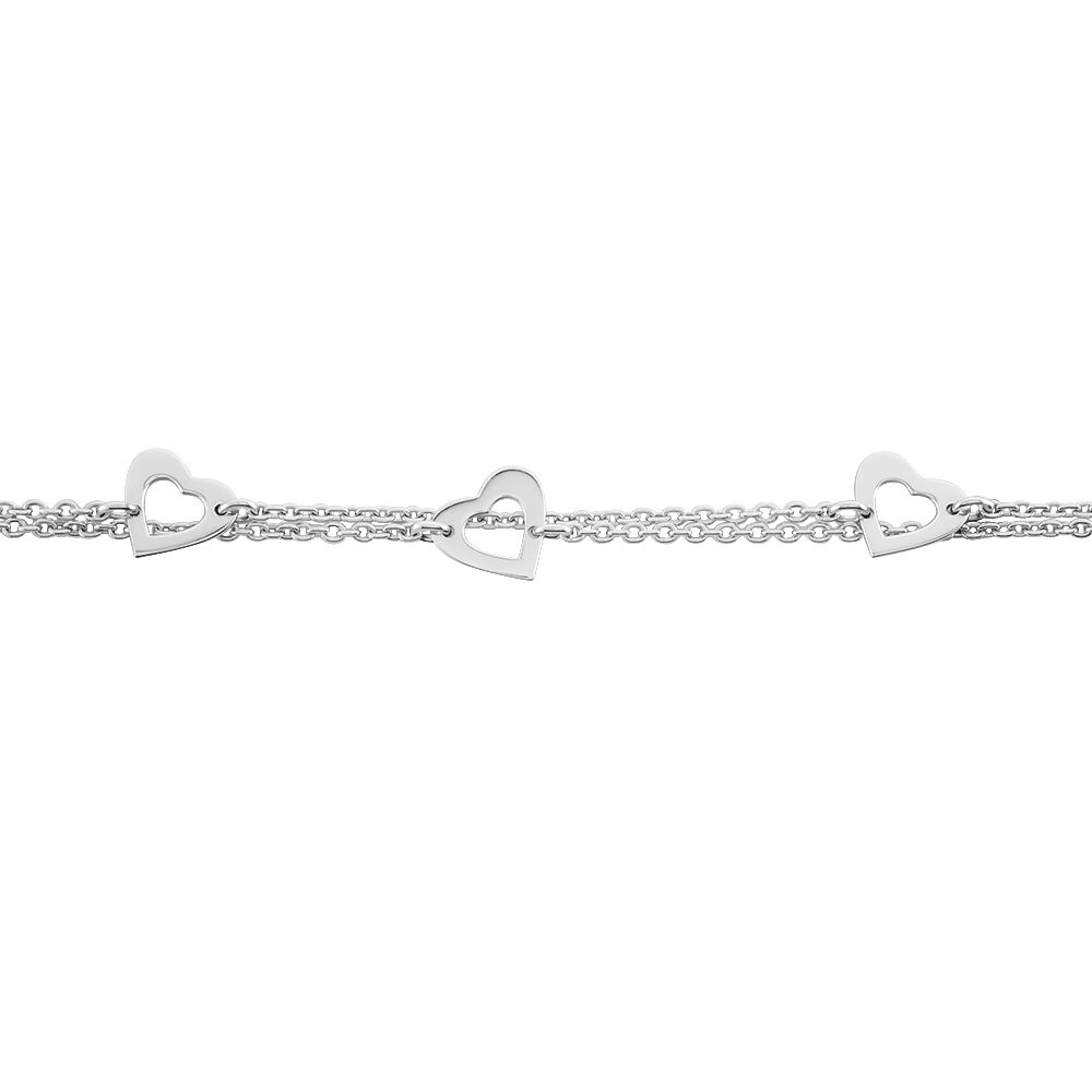 Bracelet Suzy Argent Blanc - Bracelets chaînes Femme | Marc Orian