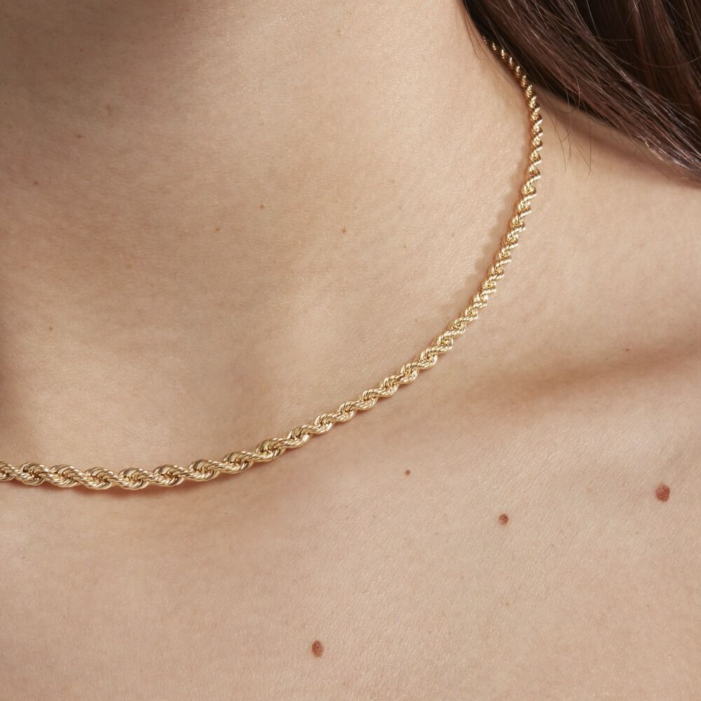 Collier Jerry Danilo Maille Corde Or Jaune - Chaines Femme | Marc Orian
