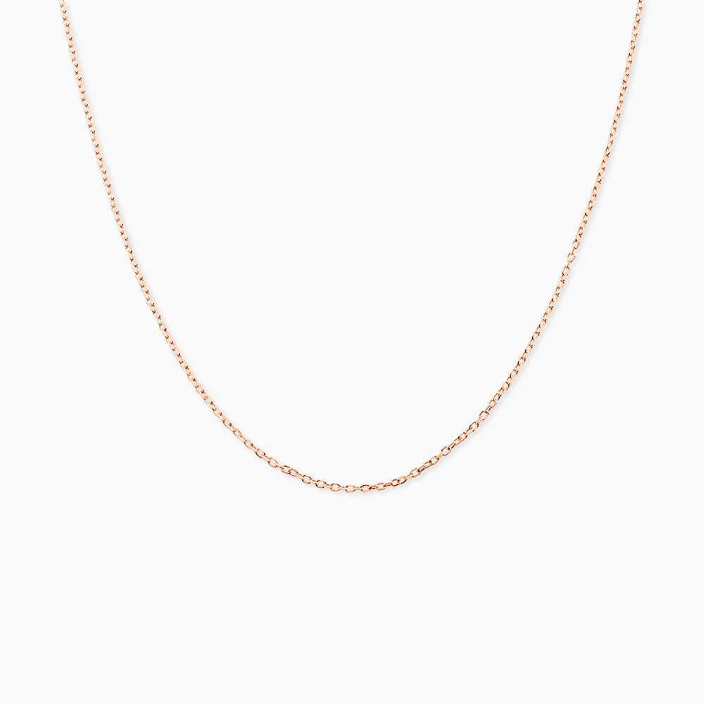Cha&icirc;ne Igoa Maille For&ccedil;at Diamantee Or Rose - Chaines Femme | Marc Orian