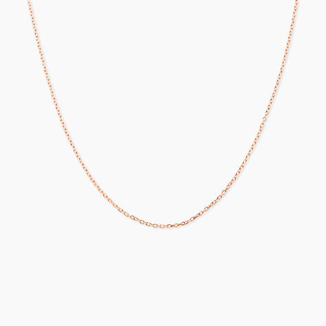Cha&icirc;ne Igoa Maille For&ccedil;at Diamantee Or Rose - Chaines Femme | Marc Orian