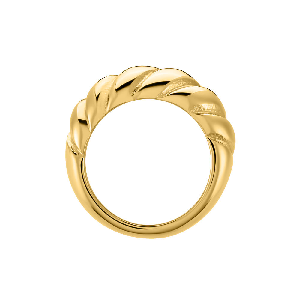 Bague Clive Acier Doré - Bagues dorées Femme | Marc Orian