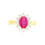 Bague Or Jaune Rubis Diamants - Bagues vintage Femme | Marc Orian