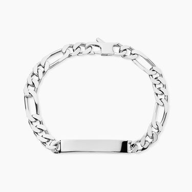 Bracelet Identit&eacute; Vivian Argent Blanc