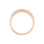 Alliance Pristina Or Rose Diamant - Alliances avec pierres Femme | Marc Orian