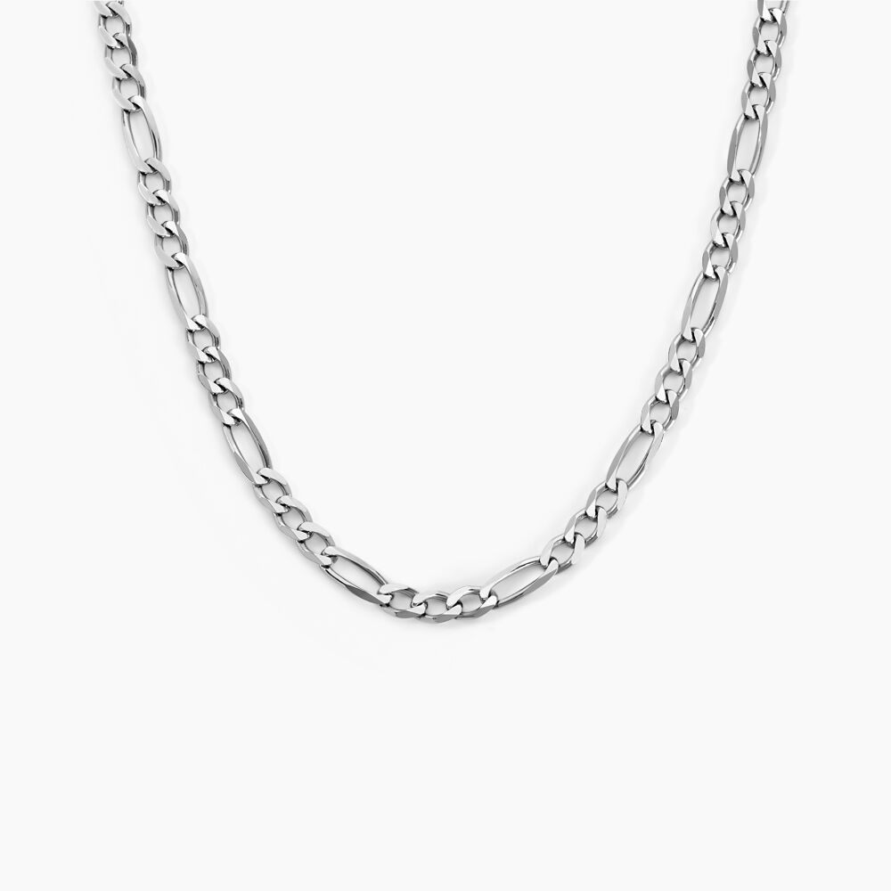 Collier Vivian Argent Blanc - Chaines Homme | Marc Orian
