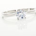 Bague Solitaire Elyana Argent Blanc Oxyde De Zirconium