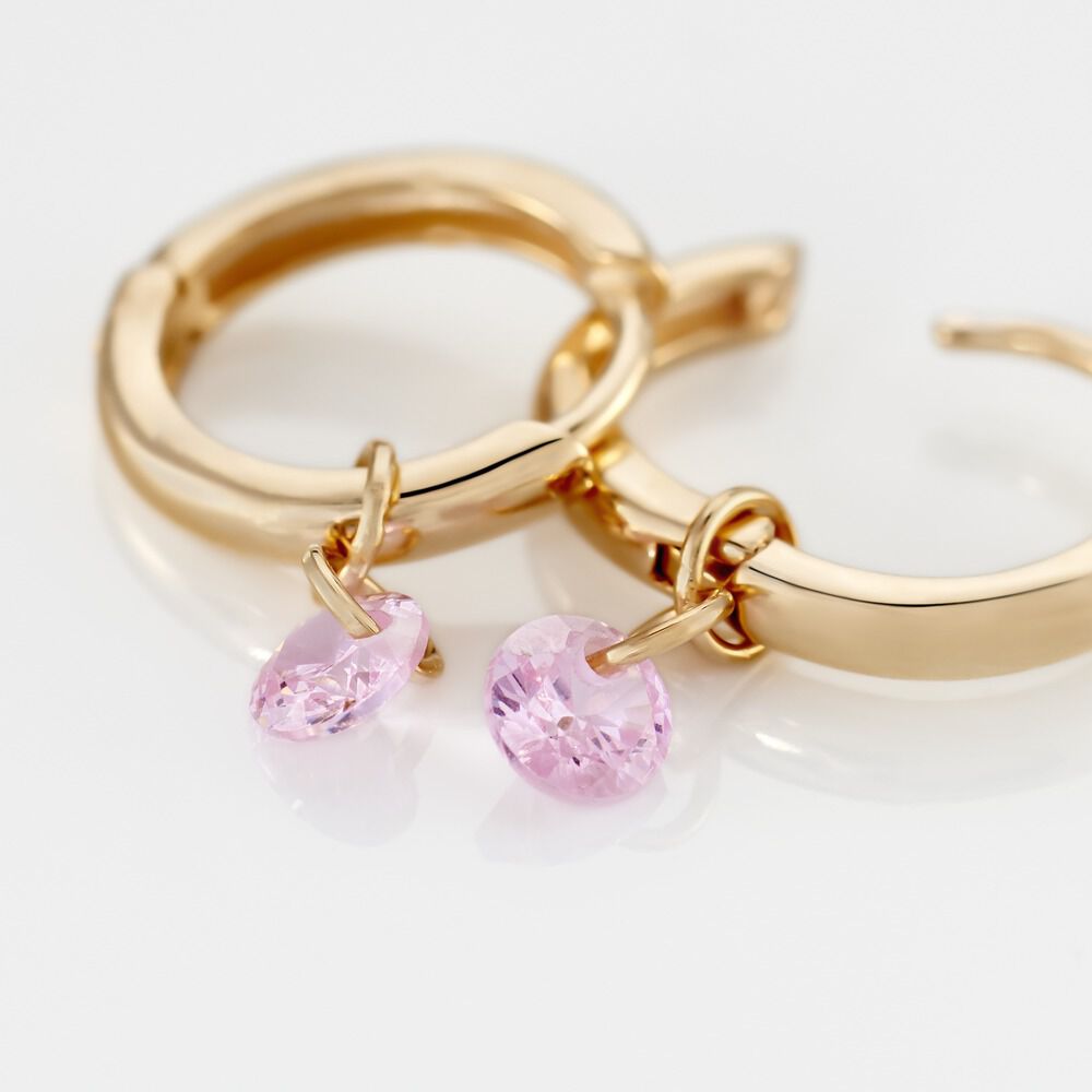 Créoles Plaqué Or Pauw Pampilles Oxydes De Zirconium - Boucles d'oreilles pampille Femme | Marc Orian