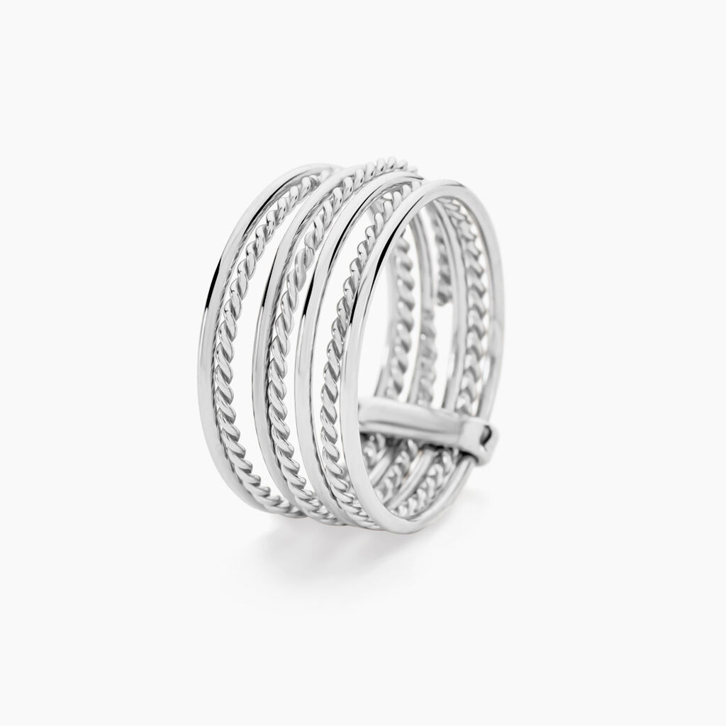 Bague Afiwa Argent Blanc - Bijoux fantaisie Femme | Marc Orian