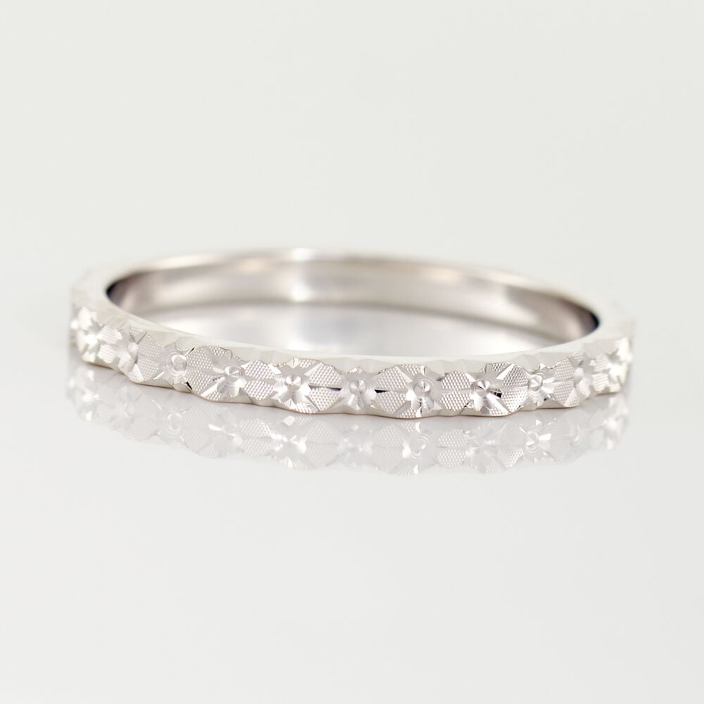 Alliance Marziale Ruban Plat Or Blanc - Alliances duo Unisex | Marc Orian