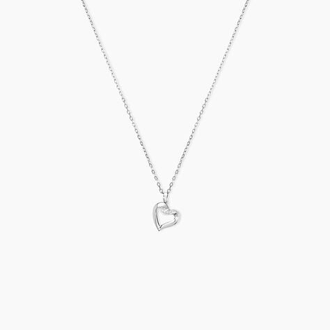 Collier Kaina Or Blanc Diamant - Colliers avec pierres Femme | Marc Orian