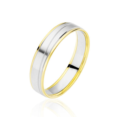 Alliance Juditha Ruban Plat Or Bicolore - Alliances duo Unisex | Marc Orian