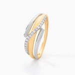 Bague Bodil Or Bicolore Diamant - Parures de mariage Femme | Marc Orian