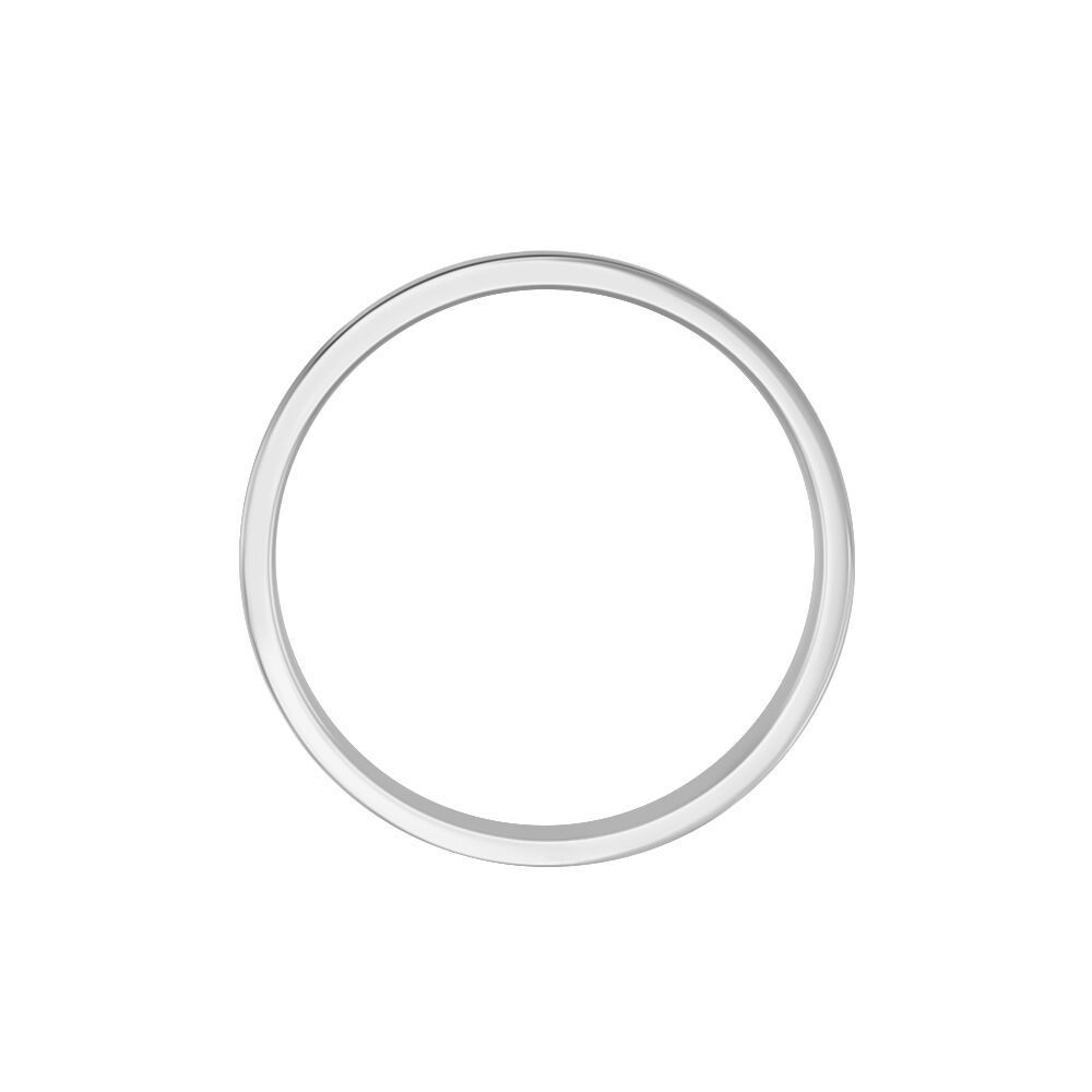 Alliance Telio Ruban Plat Or Blanc - Alliances duo Unisex | Marc Orian