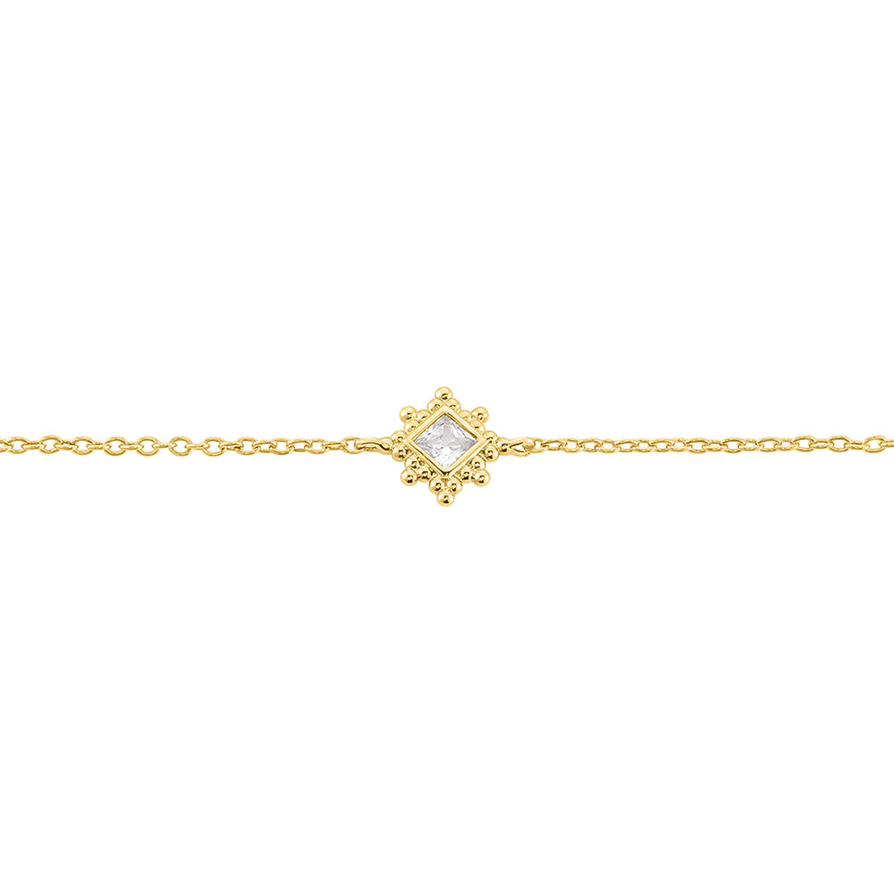 Bracelet Bobbie Plaqué Or Jaune Oxyde De Zirconium - Bracelets chaînes Femme | Marc Orian