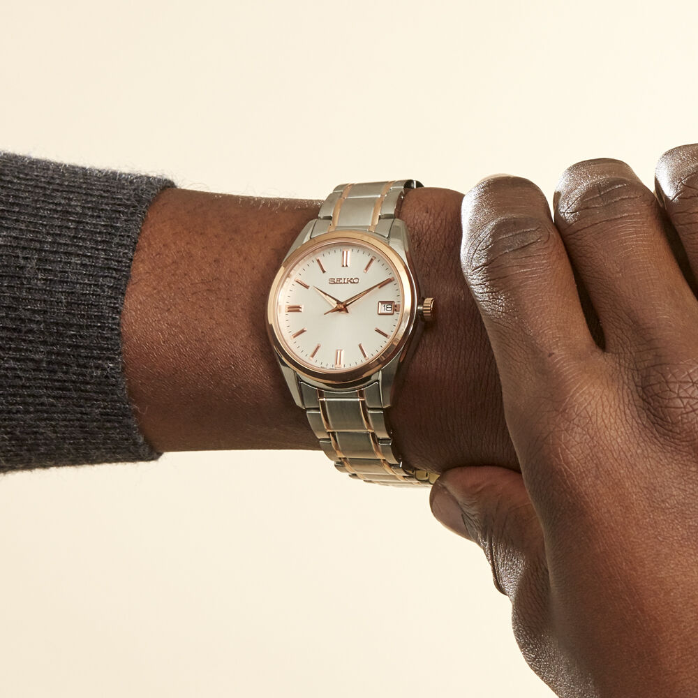 Montre Seiko Classique Blanc - Montres classiques Homme | Marc Orian