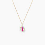 Collier Aurora Or Jaune Rubis Et Diamant - Colliers avec pierres Femme | Marc Orian